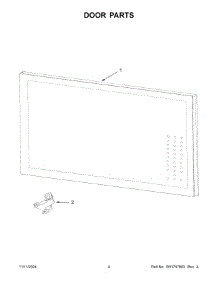 03 - Door Parts parts for Whirlpool Microwave YWMML5530RB00 from AppliancePartsPros.com