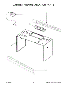 07 - Cabinet And Installation Parts parts for Whirlpool Microwave YWMMS3130RB00 from AppliancePartsPros.com