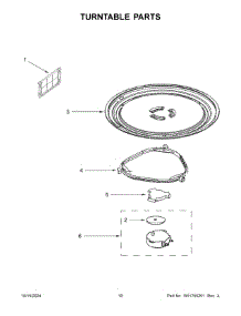 06 - Turntable Parts parts for Whirlpool Microwave YWMMS3130RB00 from AppliancePartsPros.com