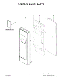 02 - Control Panel Parts parts for Whirlpool Microwave YWMMS3130RB00 from AppliancePartsPros.com