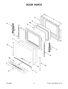 Door Parts parts for Whirlpool Range YWSES7530RW0 from AppliancePartsPros.com