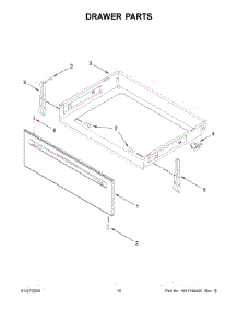 Drawer Parts parts for Whirlpool Range YWSES7530RW0 from AppliancePartsPros.com