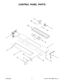 03 - Control Panel Parts parts for Whirlpool Range YWSES7530RZ0 from AppliancePartsPros.com