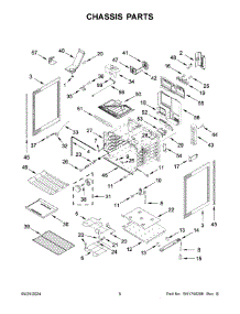 04 - Chassis Parts parts for Whirlpool Range YWSES7530RZ0 from AppliancePartsPros.com