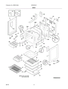 Body parts for Bosch Range HES3023U7 from AppliancePartsPros.com