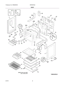 Body parts for Bosch Range HES3053U8 from AppliancePartsPros.com