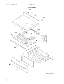 Top Drawer parts for Bosch Range HES3053U9 from AppliancePartsPros.com