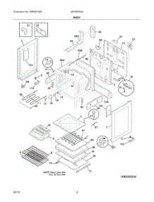 Body parts for Bosch Range HES3063U6 from AppliancePartsPros.com