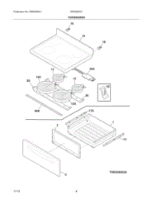 Top Drawer parts for Bosch Range HES3063U7 from AppliancePartsPros.com
