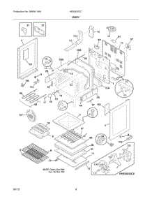 Body 1 parts for Bosch Range HES5053C7 from AppliancePartsPros.com