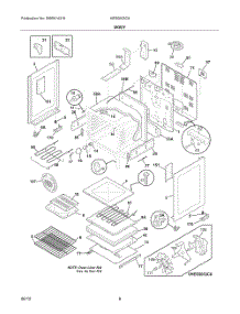 Body 2 parts for Bosch Range HES5053C8 from AppliancePartsPros.com