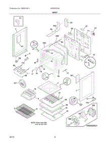 Body 2 parts for Bosch Range HES5053U8 from AppliancePartsPros.com