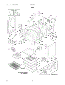 Body 1 parts for Bosch Range HES5053U9 from AppliancePartsPros.com
