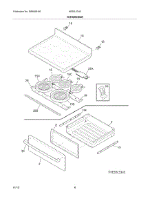 Top Drawer parts for Bosch Range HES5L53U5 from AppliancePartsPros.com
