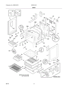 Body 1 parts for Bosch Range HES5L53U7 from AppliancePartsPros.com