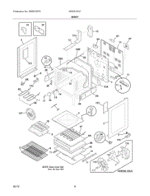 Body 2 parts for Bosch Range HES5L53U7 from AppliancePartsPros.com