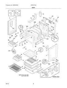Body 2 parts for Bosch Range HES5L53U8 from AppliancePartsPros.com