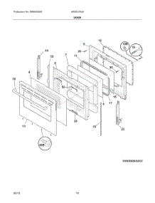 Door parts for Bosch Range HES5L53U8 from AppliancePartsPros.com