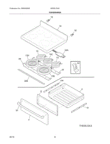 Top Drawer parts for Bosch Range HES5L53U8 from AppliancePartsPros.com