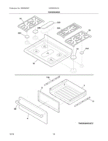 Top Drawer parts for Bosch Range HGS5053UC9 from AppliancePartsPros.com