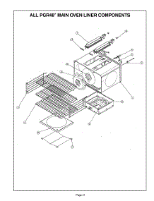 40 Main Oven Liner parts for Bosch Range PGR484GGZS from AppliancePartsPros.com