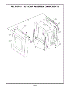 46 12 Inch Door Assembly parts for Bosch Range PGR484GGZS from AppliancePartsPros.com
