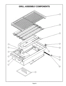 54 Grill Assembly parts for Bosch Range PGR484GGZS from AppliancePartsPros.com