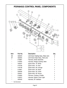 36 Pgr484gg Control Panel parts for Bosch Range PGR486GDZS from AppliancePartsPros.com