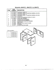 46 Insulation parts for Bosch Range PRG484GDUS from AppliancePartsPros.com