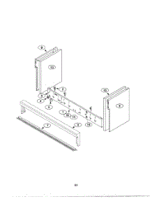 54 Control Panel parts for Bosch Range PRG484GDUS from AppliancePartsPros.com