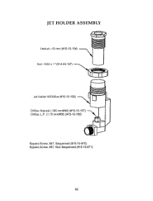 65 Jet Holder Assembly parts for Bosch Range PRG484GLUS from AppliancePartsPros.com