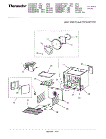 10 Lamp And Convection Motor parts for Bosch Range SCD302TS from AppliancePartsPros.com