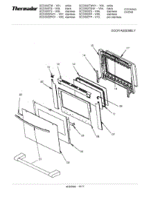 12 Door Assembly parts for Bosch Range SCD302TS from AppliancePartsPros.com