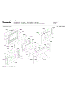 08 Upper Oven Door parts for Bosch Range SECD302BS01 from AppliancePartsPros.com