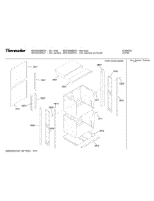 16 Oven Enclosure parts for Bosch Range SECD302BW01 from AppliancePartsPros.com