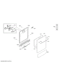 Diagram 2 parts for Bosch Dishwasher SGX68U55UC-D5 from AppliancePartsPros.com