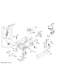 Diagram 4 parts for Bosch Dishwasher SGX68U55UC-D5 from AppliancePartsPros.com