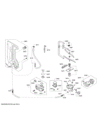 Diagram 7 parts for Bosch Dishwasher SGX68U55UC-D5 from AppliancePartsPros.com