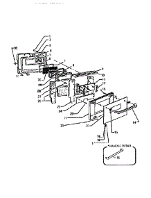 Upper Oven Door Assembly parts for Thermador Wall Oven CMT227N from AppliancePartsPros.com