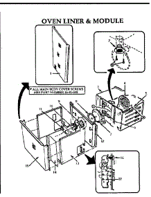 Oven Liner And Module parts for Thermador Wall Oven CT130N from AppliancePartsPros.com