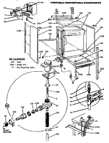 Diagram parts for Thermador Dishwasher DN410 from AppliancePartsPros.com