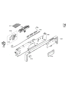 Control Panel parts for Thermador Dishwasher DWHD410GPR from AppliancePartsPros.com