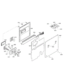 Door Assy parts for Thermador Dishwasher DWHD410GPR from AppliancePartsPros.com
