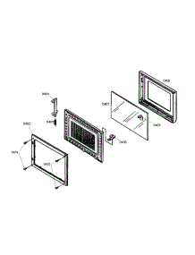 Door Assy parts for Thermador Microwave MCEB from AppliancePartsPros.com