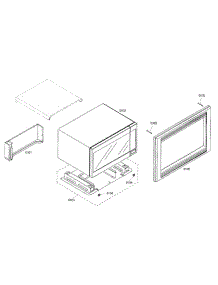 Outside View parts for Thermador Microwave MCEB from AppliancePartsPros.com
