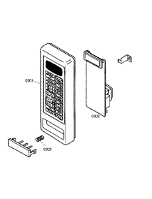 Keypad parts for Thermador Microwave MCES from AppliancePartsPros.com