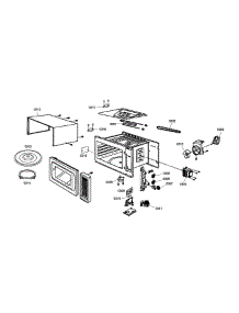 Microwave Cabinet parts for Thermador Microwave MEMCW271ES from AppliancePartsPros.com