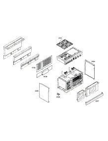 Cabinet Parts parts for Thermador Range PD484GED from AppliancePartsPros.com