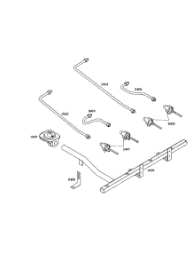 Connections parts for Thermador Range PD484GED from AppliancePartsPros.com