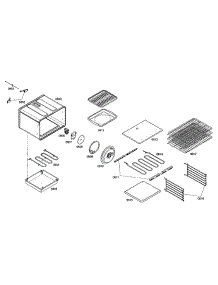 Light Oven Cabinet parts for Thermador Range PD484GED from AppliancePartsPros.com